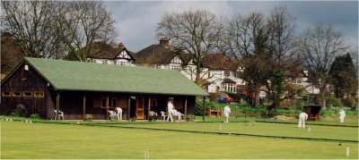 he Surbiton CC Club House.